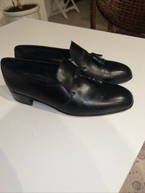 GORGEOUS BALLY "SWITZERLAND" LOAFERS US 8 M $695 Continental Vintage Black